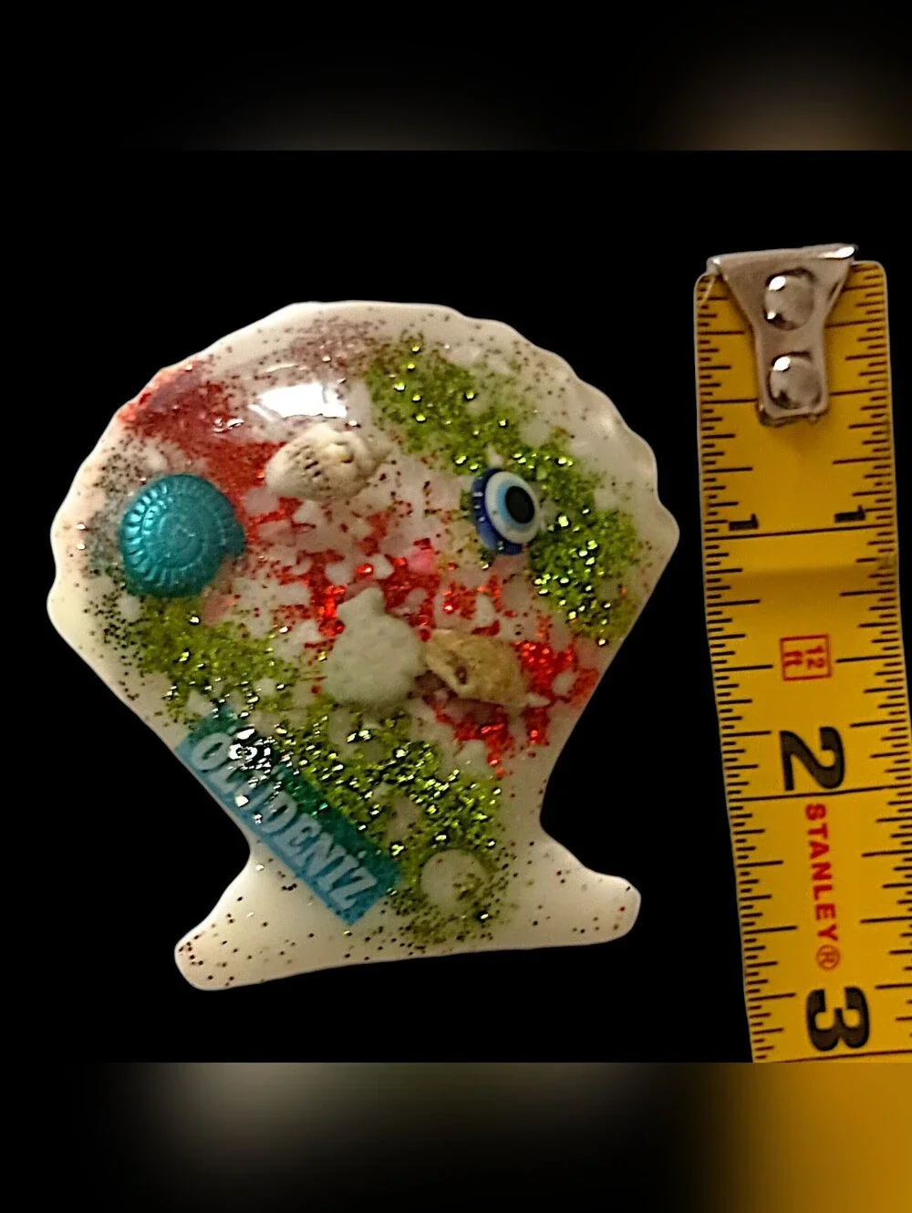 Oludeniz Resort Turkey Souvenir Fridge Magnet‎ Beach Shell Resin Travel Decor